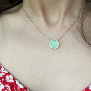 Michael Kors gold-plated cubic zirconia necklace